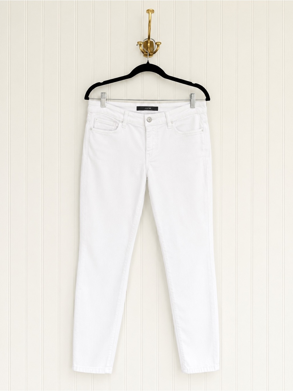 JOE’S Jeans Women’s Size 31 White Skinny Ankle Jeans 27” Inseam Stretch Denim